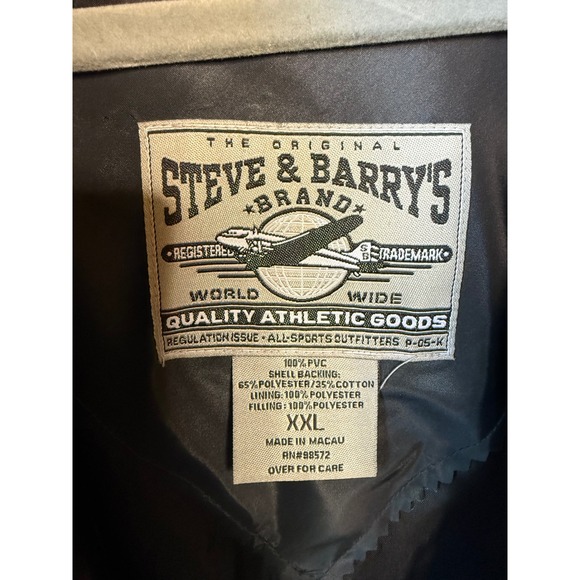 Vtg‎ Notre Dame Steve & Barry's NCAA Football Bomber Varsity Jacket Mens XXL - Picture 3 of 4